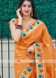 Classic Saree In Orange Color
